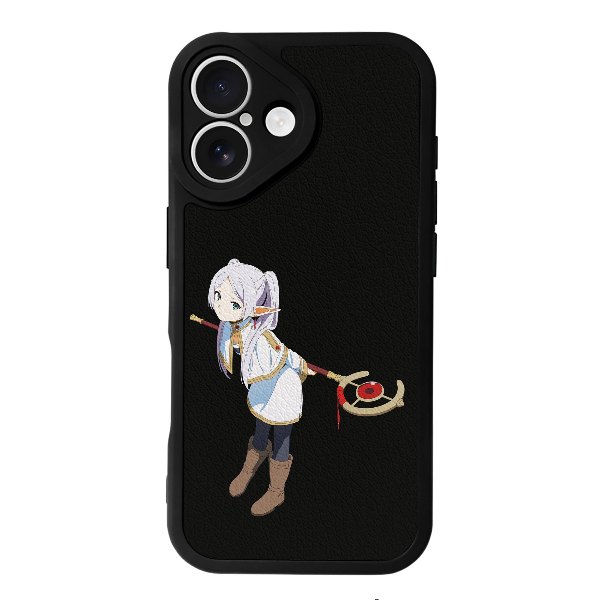 （画像用） 葬送のフリーレン Frieren 【iPhone 16シリーズ対応】シリコンスマホケース（レザー調） 材質：シリコン